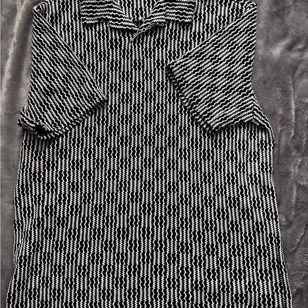 Primark Monochrome Zigzag Knit Top
